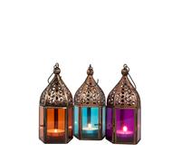 Marrakesch Orient & Mediterran Interior Laterne Windlicht Set 3 Piezas Metal