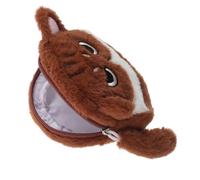 Marrón Monedero de Peluche Forma de Gato para Niñas | Felpa y Poliéster, Interior Amplio y Acceso Rápido, para Auriculares, Papelería y Uso Escolar