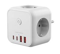 Mars Gaming Powercube MD-CUBE20 multifunción compacto 3x enchufes S
