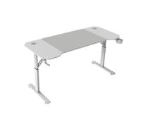 Mars Gaming Mesa Gaming MGD-ERGO140 Altura ajustable 3 posiciones, 140×60 cm, Blanco