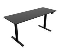 Mars Gaming MGD-ERGOPRO160, Mesa Elevable Eléctrica 73-118cm, Superficie Extragrande 160cm, Perfiles de Altura Personalizados, Sistema Anticolisión, Bloqueo de Seguridad, Fibra de Carbono y Acero,