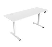 Mars Gaming Mesa MGD Ergo Pro elevable eléctrica 73-118cm fibra carbono y acero 160x60cm Blanco