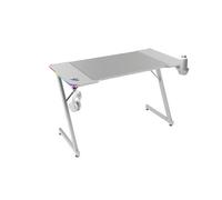 Mars Gaming Escritorio gaming MGD-X120RGB ARGB mando, fibra carbono, alfombrilla XXL 120x60cm Blanco