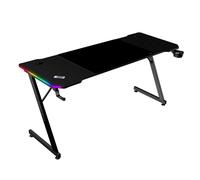 Mars Gaming MGD-X160RGB, Mesa Gaming Ergonómica, Iluminación ARGB con Mando, Fibra de Carbono, Alfombrilla XXL, Soporte Auriculares y Bebida, Gestión - Nuevo