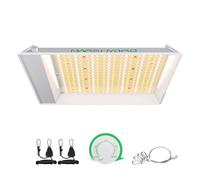 MARS HYDRO TS600 100Watt Led Cultivo, Espectro Completo Lámpara de Cultivo Hidropónico de interior de Siembra Veg y Bloom Led Grow Light de Crecimiento para 45X45cm, 60X60cm Tienda de Cultivo