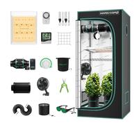 MARS HYDRO TS600 Indoor Cultivo Kit Completo,TS600 100W led Cultivo Completo Specturm,60x60x140cm Grow Tent, Juego Completo de Luces led para Cultivo con 4" Mejorado Ventilador en línea Filtro Kit