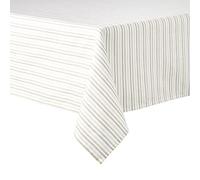 Martha Stewart Mantel a Rayas de Margaritas, Paquete Individual, Beige/marrón, 60 x 102 Pulgadas
