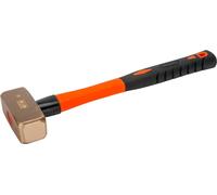 Martillo Bahco con cabeza de cobre-berilio y mango de fibra de vidrio, antiespacio, 2 kg