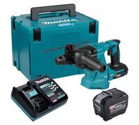 Martillo combinado a batería Makita HR 011 GE101 40 V máx. 3,3 J SDS plus sin escobillas + 1 batería de 8,0 Ah + cargador + maletín Makpac