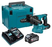 Martillo combinado a batería Makita HR 012 GU101, 40 V máx., 3,3 J, SDS plus, sin escobillas + 1 batería de 4,0 Ah + cargador + maletín Makpac