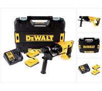 Martillo combinado sin cable DeWalt DCH 133 D2 18V 2.6J SDS plus Brushless + 2x batería recargable 2.0Ah + cargador + TSTAK