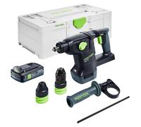 Martillo combinado sin cable Festool KHC 18 EB-Basic 18 V 2,6 J SDS-Plus Brushless + 1x batería recargable 4,0 Ah + Systainer - sin cargador
