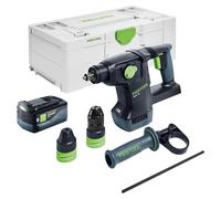 Martillo combinado sin cable Festool KHC 18 EB-Basic 18 V 2,6 J SDS-Plus Brushless + 1x batería recargable 5,0 Ah + Systainer - sin cargador