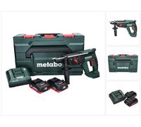 Martillo combinado sin cable Metabo KH 18 LTX 24 18 V 2,1 J SDS plus + 2x batería 4,0 Ah + cargador + metaBOX ( 601712800 )