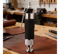 Martillo de aire neumático, tipo recto de 5500 rpm, carrera de 10 mm, entrada de 1/4 pulgadas, sutura rápida, gas ajustable, para reparación de bolsas de zapatos de cuero
