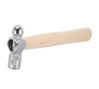 Martillo de Bola de Hierro con Mango de Madera, 6 Pulgadas | Golpes Precisos y Controlados, para Reparaciones y Banco, Acabado Pulido Mango