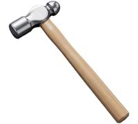 Martillo de bola resistente, cabeza de acero al cromo vanadio y mango de madera para instalación de carpintería (C)