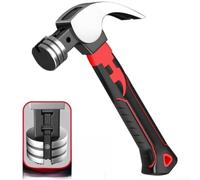 Martillo de Carpintero para acero Alto Carbono Mango Ergonómico Sacaclavos Curvo para herramienta Manual para construcción 450g(claw hammers AB)