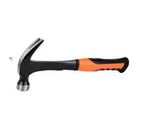 Martillo de garra de acero antideslizante multifunción | Herramienta magnética a prueba de golpes for carpintería y clavos for el hogar(Black 0.25kg)