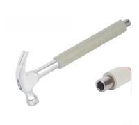 Martillo de garra, martillo de enchufe, martillo de aire acondicionado, acero de alto carbono, extractor de uñas en forma de V, agarre antideslizante para instalación de HVAC, 12 mm (22 mm)