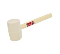 Martillo de goma awtools 680g mango de madera blanca, ideal para traba