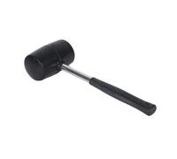 Martillo de Goma de 750g Mango de Acero Negro Antimarcas | Golpe Suave para Madera, Baldosas y Adoquines, Agarre Antideslizante, Uso Diario en Montaje y Ajuste