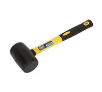 Martillo De Goma Sealey De 1Lb Con Mango De Fibra De Vidrio RMB100