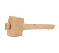 Martillo de mazo de madera, 350 mm/13,8 pulgadas Martillo de hielo de madera Carpintero Tapping Cuero Trabajo Carpintería Herramienta manual para taller, barman, camping (Pequeña)