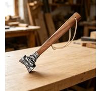 Martillo de para acero Inoxidable 450g con Mango de para madera Antideslizante - para herramienta Carpintero para Encofrado y Sacaclavos 30cm(sheep)