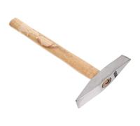 Martillo de Soldadura Mango de Madera y Acero, Forjado | Retirar y Salpicaduras en Cordones, Uso Exterior y Mantenimiento, Agarre Redondo Suave