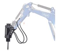 Martillo hidráulico (Acero, Con sistema hidráulico, Específico para: Miniexcavadora EXC1400)