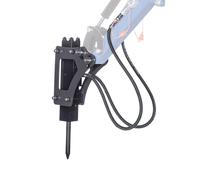 Martillo hidráulico Scheppach para mini excavadoras EXC1400 | 300 julios | 800 - 1400 golpes por minuto