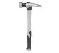 Martillo para acampar de fibra de carbono, extremo cuadrado magnético, mango de goma antideslizante ergonómico, martillo para uñas para carpintería y Camping (10 onzas)