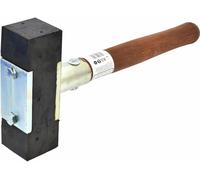 Martillo para pavimentos de 2,5 kg con cabeza de goma intercambiable