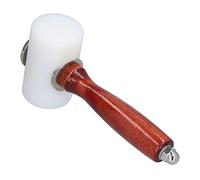 Martillo para tallar cuero, antideslizante para manualidades en cuero, mazo de madera, mazo de cuero, mango de madera, martillo de nailon para estampar, coser, cuero
