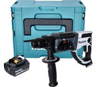 Martillo perforador a batería Makita DHR 202 T1JW 18 V 20 mm 2,0 J blanco + 1 batería 5,0 Ah + Makpac - sin cargador
