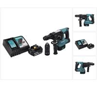 Martillo perforador a batería Makita DHR 243 RT1 18 V SDS plus Brushless + 1x batería recargable 5.0 Ah + cargador