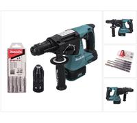 Martillo perforador a batería Makita DHR 243 Z 18 V 2.0 J SDS plus Brushless + juego de brocas de 5 piezas - sin batería, sin cargador