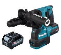 Martillo perforador a batería Makita HR 002 GD1 de 40 V máx., 2,9 J, SDS plus, sin escobillas + 1 batería de 2,5 Ah (sin cargador)