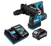 Martillo perforador a batería Makita HR 002 GM101, 40 V máx., 2,9 J, SDS-PLUS, sin escobillas + 1 batería de 4,0 Ah + cargador