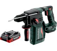 Martillo perforador a batería Metabo KH 18 LTX BL 24 18 V 2,2 J SDS Plus Brushless + 1 batería LiHDX de 4,0 Ah - sin cargador