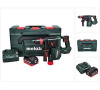 Martillo perforador a batería Metabo KH 18 LTX BL 28 Q 18 V 3 J SDS plus Brushless + 1 batería 10,0 Ah + cargador + metaBOX