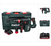 Martillo perforador a batería Metabo KH 18 LTX BL 28 Q 18 V 3 J SDS plus Brushless + 1 batería 4,0 Ah + metaBOX - sin cargador