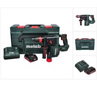 Martillo perforador a batería Metabo KH 18 LTX BL 28 Q 18 V 3 J SDS plus Brushless + 1 batería 4,0 Ah + cargador + metaBOX