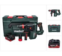 Martillo perforador a batería Metabo KH 18 LTX BL 28 Q 18 V 3 J SDS plus Brushless + 1 batería de 5,5 Ah + metaBOX - sin cargador