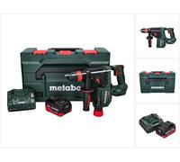 Martillo perforador a batería Metabo KH 18 LTX BL 28 Q 18 V 3 J SDS plus Brushless + 1 batería de 5,5 Ah + cargador + metaBOX