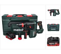 Martillo perforador a batería Metabo KH 18 LTX BL 28 Q 18 V 3 J SDS plus Brushless + 1 batería de 8,0 Ah + metaBOX - sin cargador
