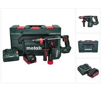 Martillo perforador a batería Metabo KH 18 LTX BL 28 Q 18 V 3 J SDS plus Brushless + 1 batería de 8,0 Ah + cargador + metaBOX