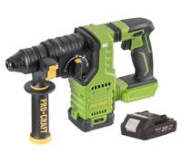 Martillo perforador a batería Procraft PHA30bb 20 V, 2,8 J, SDS Plus, sin escobillas + 1 batería de 2,0 Ah —sin cargador—