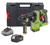 Martillo perforador a batería Procraft PHA30bb de 20 V, 2,8 J, SDS plus, sin escobillas + 1 batería de 4,0 Ah + cargador + maletín RHINO